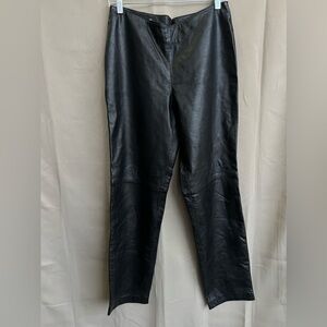 B&J High-rise Leather Pants